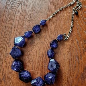 Elegant Purple Gemstone Necklace